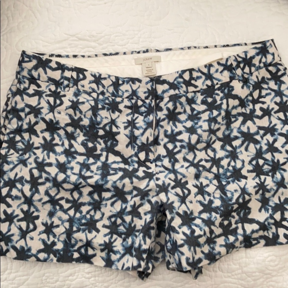 JCrew Linen Patterned Shorts